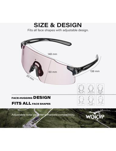 Gafas Deportivas WGKVP Yd-010 Fotoquímicas UV400