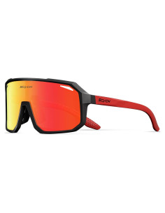 Gafas de Ciclismo SCVCN DZ-S62 UV400 Unisex Rojo Negro