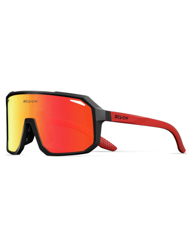 Gafas de Ciclismo SCVCN DZ-S62 UV400 Unisex Rojo Negro