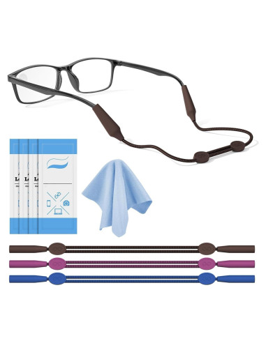 Correa para Gafas Maitsol Ajustable 40cm Color Marrón Azul