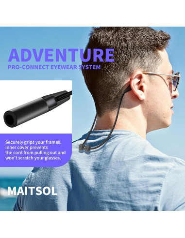 Correa para Gafas Maitsol Ajustable 40cm Color Marrón Azul