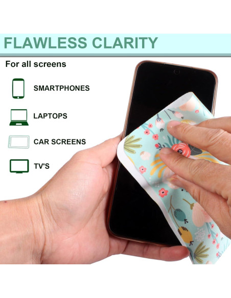 12 Paños de Microfibra ADBGV para Limpieza de Lentes y Pantallas