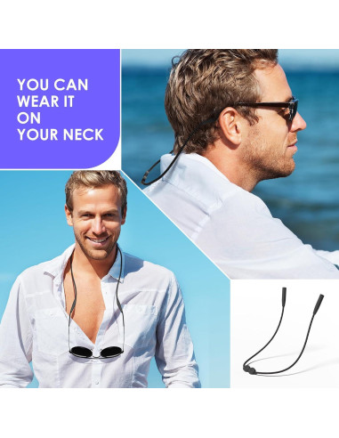 Correa para Gafas 3 Pcs - Ajustable 35,56 cm - Negro Marrón Azul