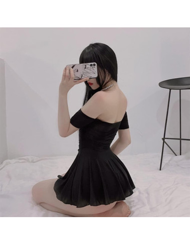 Vestido de Noche Sexy SINROYEE de Seda para Mujeres - Talla Única