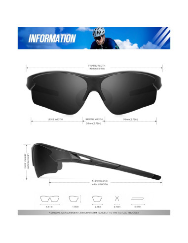 Gafas de sol KALIYADI polarizadas 3 Paquetes UV