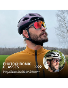 Gafas de Ciclismo KAPVOE K335 Fotoquímicas UV400 2