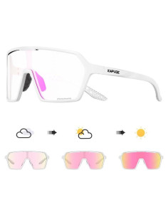 Gafas de Ciclismo KAPVOE Fotoquímicas UV400 Rosa
