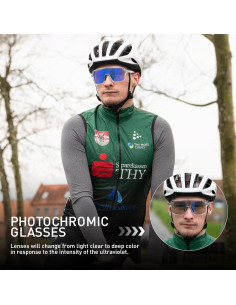 Gafas de Ciclismo KAPVOE K335 Fotoquímicas UV400 2