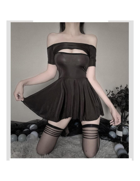 Vestido de Noche Sexy SINROYEE de Seda para Mujeres - Talla Única