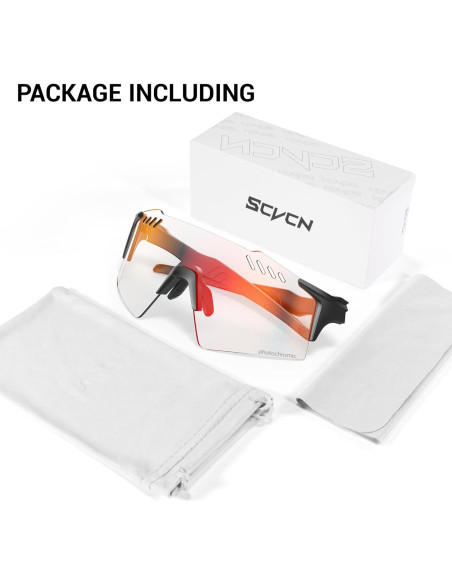 Gafas de Ciclismo Fotoquímicas SCVCN UV400 TR90 Negro