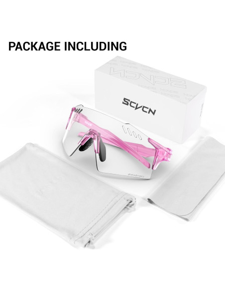 Gafas de Ciclismo Fotochromáticas SCVCN TR90 UV400 Rosa