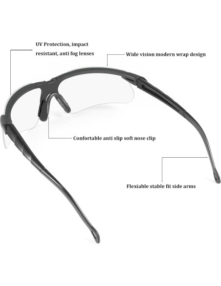 Gafas de Seguridad DAXISONN Anti Niebla UV400 para Tiro Gafas de Seguridad DAXISONN Anti Niebla UV400 para Tiro