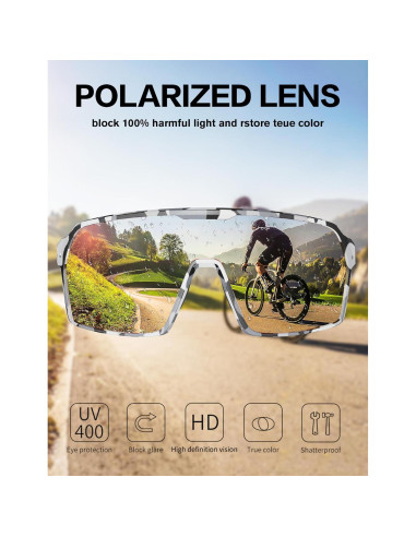 Gafas de sol BIRCEN deportivas UV400 para ciclismo y correr
