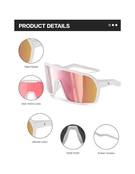 Gafas de sol deportivas BIRCEN UV400 para ciclismo y correr Gafas de sol deportivas BIRCEN UV400 para ciclismo y correr