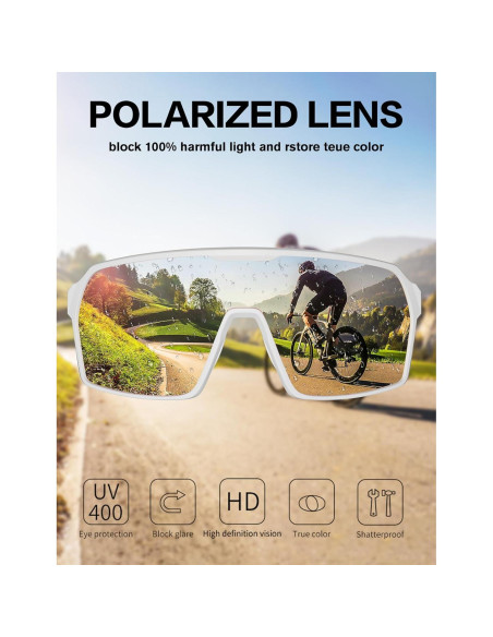 Gafas de sol deportivas BIRCEN UV400 para ciclismo y correr Gafas de sol deportivas BIRCEN UV400 para ciclismo y correr