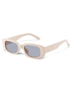 Gafas de sol rectangulares JASPIN UV400 unisex gris beige