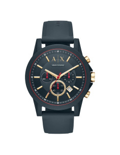 Reloj Cronógrafo Armani Exchange AX1335 47mm Azul Silicona