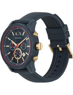 Reloj Cronógrafo Armani Exchange AX1335 47mm Azul Silicona 2
