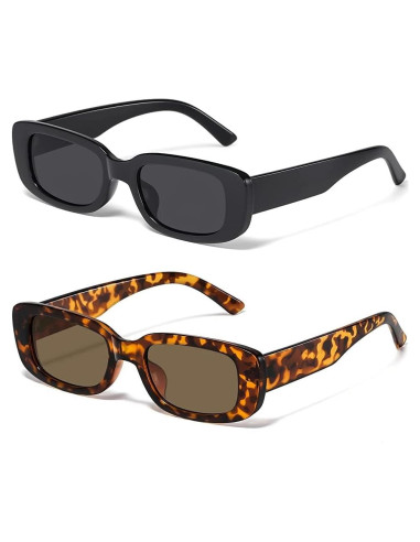Gafas de Sol Rectangulares JASPIN UV400 Unisex Retro