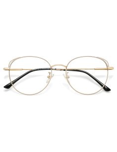 Gafas de luz azul SOJOS Cat Eye para mujer con marco metal