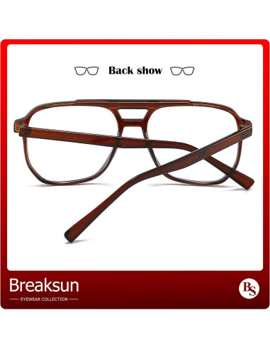 Gafas de sol retro Breaksun B68 unisex 54mm bloqueadoras