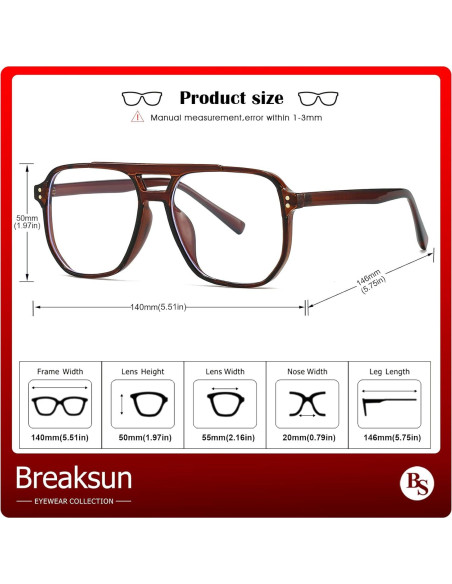 Gafas de sol retro Breaksun B68 unisex 54mm bloqueadoras Gafas de sol retro Breaksun B68 unisex 54mm bloqueadoras