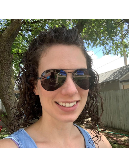 Gafas de sol aviador polarizadas PORADAY 58mm marco metal