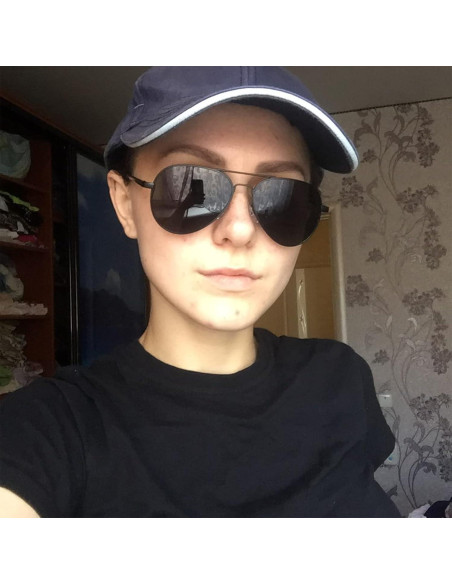 Gafas de sol aviador polarizadas PORADAY 58mm marco metal