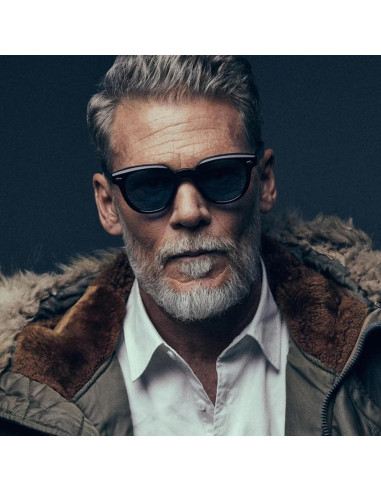 Gafas de sol cuadradas PORADAY negras UV400 unisex