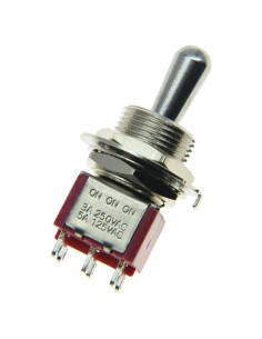 Interruptor de palanca Dopro Fat Bat DPDT 12V 3 posiciones