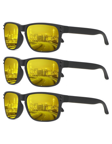 Gafas de sol KALIYADI polarizadas estilo vintage paquete de 3