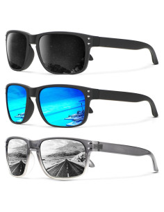 Gafas de Sol Polarizadas KALIYADI 3 Paquete UV Protección
