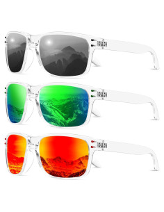 Gafas de Sol Polarizadas KALIYADI 3 Paquete UV Protección