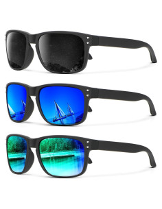 Gafas de Sol Polarizadas KALIYADI 3 Paquete UV Protección