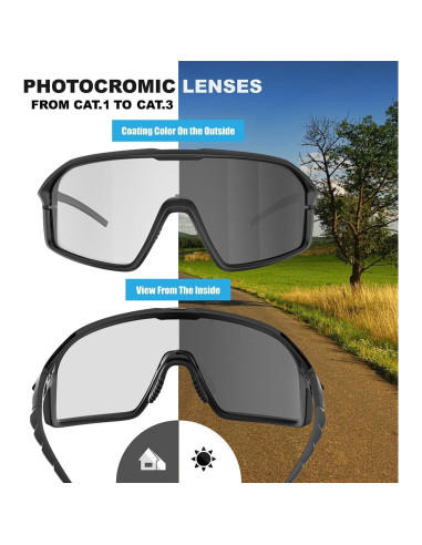 Gafas de sol polarizadas Viviendo tu tiempo qool para ciclismo