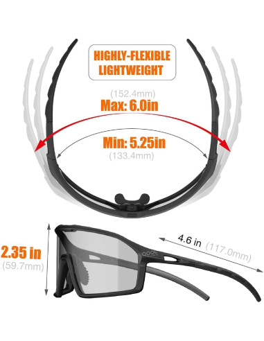 Gafas de sol polarizadas Viviendo tu tiempo qool para ciclismo