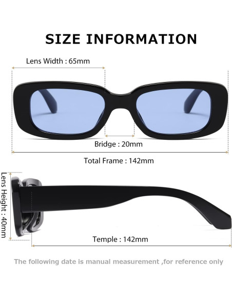 Gafas de sol KIMORN rectangulares UV400 para hombres y mujeres