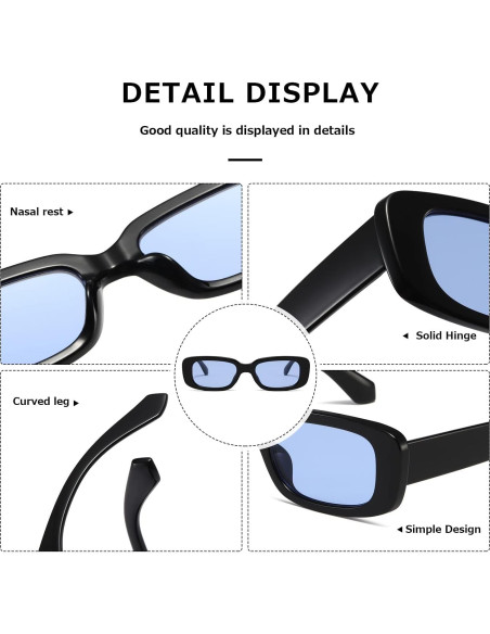 Gafas de sol KIMORN rectangulares UV400 para hombres y mujeres