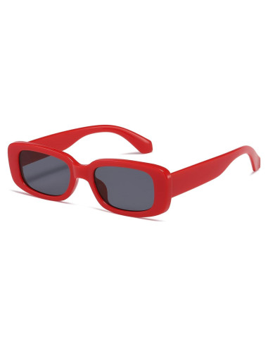 Gafas de sol Kimorn K1200 UV400 Marco Rojo Lente Gris