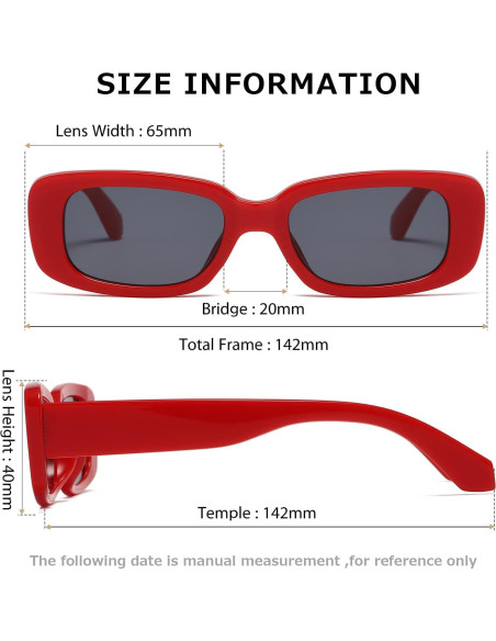 Gafas de sol Kimorn K1200 UV400 Marco Rojo Lente Gris