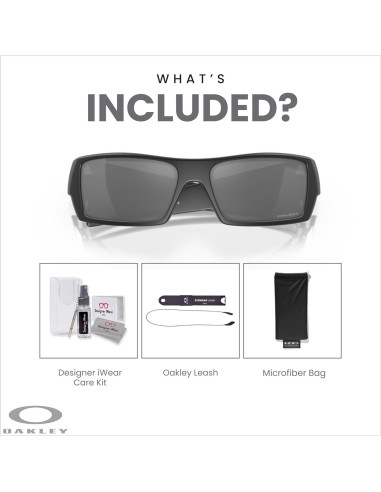 Gafas de sol Oakley Gascan para hombres + correa + kit iWear