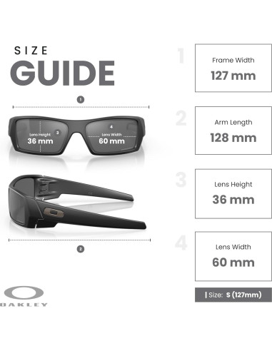 Gafas de sol Oakley Gascan para hombres + correa + kit iWear