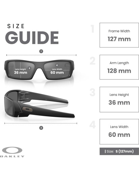 Gafas de sol Oakley Gascan para hombres + correa + kit iWear