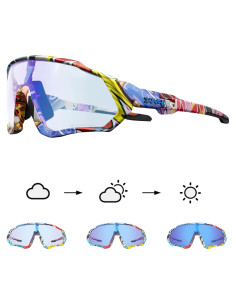 Gafas de Ciclismo KAPVOE Fotoquímicas UV400 para MTB