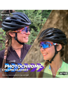 Gafas de Ciclismo KAPVOE Fotoquímicas UV400 para MTB 2