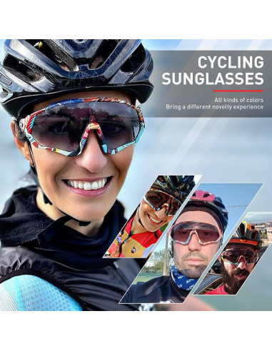 Gafas de Ciclismo KAPVOE Fotoquímicas UV400 para MTB