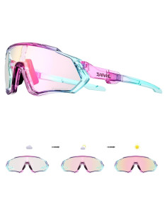 Gafas de Ciclismo KAPVOE Fotoquímicas UV400 Rosa