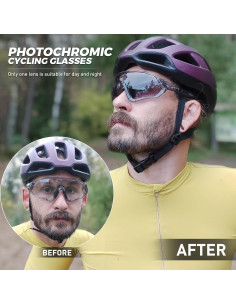 Gafas de Ciclismo KAPVOE Fotoquímicas UV400 para MTB 2