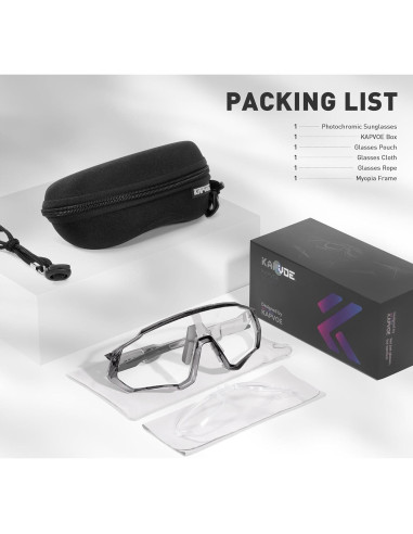 Gafas de Ciclismo KAPVOE Fotoquímicas UV400 para MTB