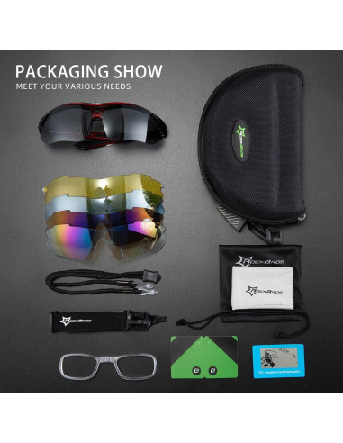 Gafas de sol deportivas ROCKBROS polarizadas UV400 para ciclismo